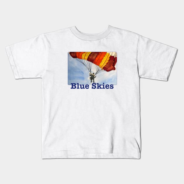 Blue Skies Kids T-Shirt by MMcBuck